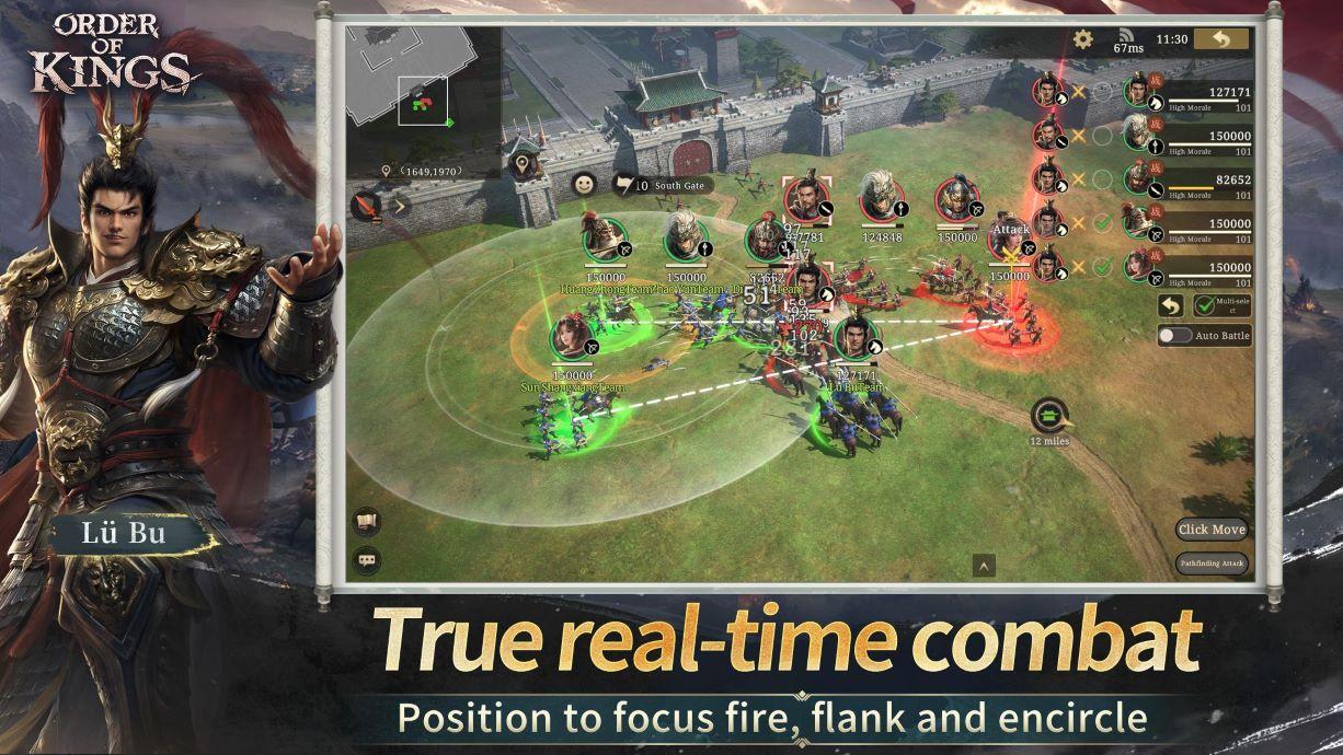 Order of Kings True real-time combat