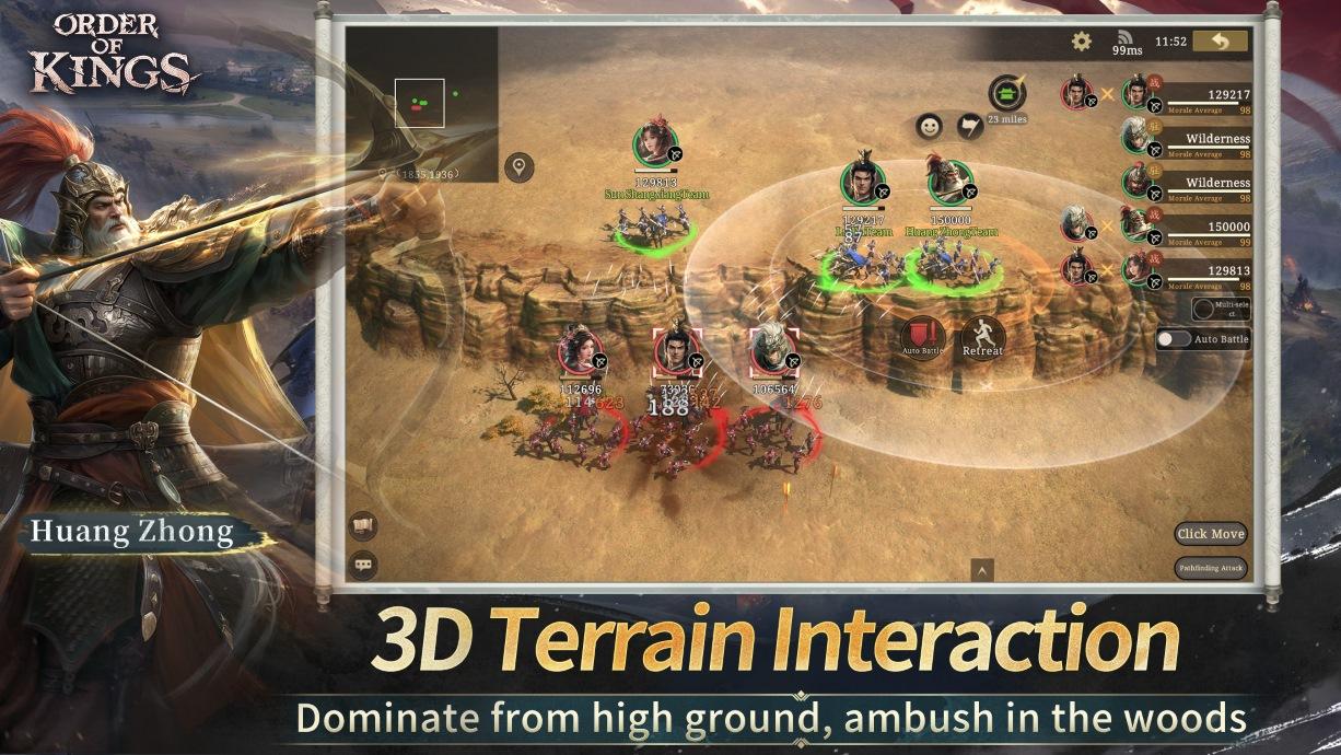 Order of Kings 3D Terrain Interaction